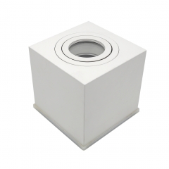 Rectangular aluminum adjustable ceiling GU10 MR16 surface mounted waterproof downlight fixtures