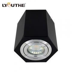 Modern indoor GU10 MR16 pure aluminum adjustable embedded surface mounted downlights frame