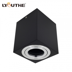 Factory direct Aluminium surface-mounted Indoor Square Downlight Fixture