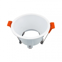 Round deep cup anti-glare gu10 fixed aluminium embedded white downlights for living room