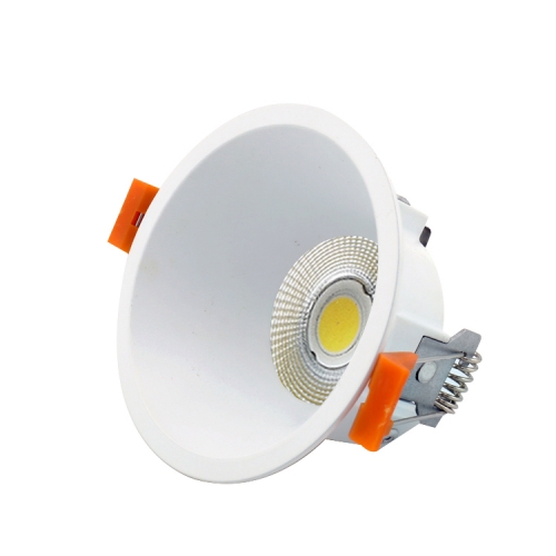 Round deep cup anti-glare gu10 fixed aluminium embedded white downlights for living room
