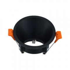 Black round die-casting aluminum ceiling GU10 anti glare downlights housing