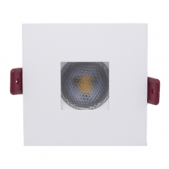 Hotel Mr16 Gu10 Ceiling Spotlight Anti Glare Recessed Down Light Fixture Aluminum Square Adjustable Downlight