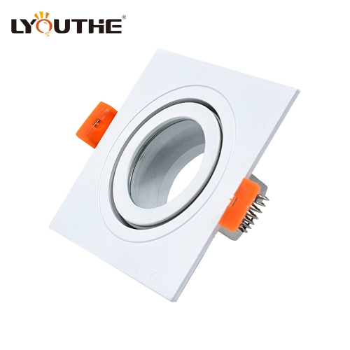 Adjustable aluminum downlight housing GU10 MR16 ceiling spotlight fixture