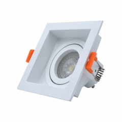 Pure aluminium ceiling GU10 MR16 spot light housing recessed light housing