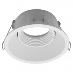 Recessed ceiling round rotatable gu10 spotlights fixtures antiglare mr16 downlights frame