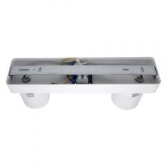 Supermarket aluminum adjustable double head surface mounted gu10 mr16 spotlights housing