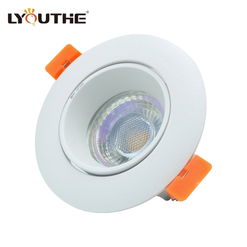 Hotel round mr16 white downlight housing die-casting aluminum gu10 antiglare spotlights fixtures