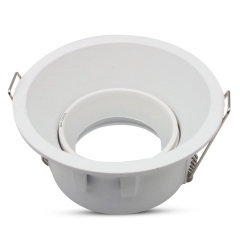 Recessed ceiling round rotatable gu10 spotlights fixtures antiglare mr16 downlights frame