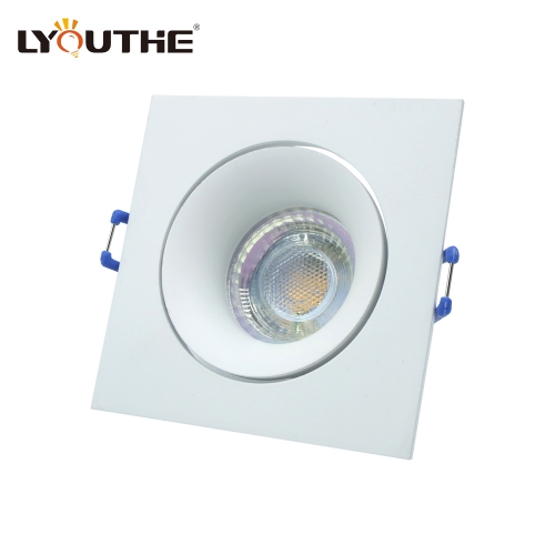 Square shape led ceiling light aluminum housing recessed downlight die casting aluminum housing spotlight