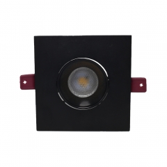 Office Recessed Adjustable Spot Housing Ceiling Anti Glare Square Cob Aluminium Mr16 Spotlight Gu10 Led Downlight