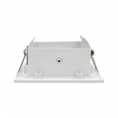 Square adjustable die-casting aluminum 90mm GU10 MR16 white anti glare downlight housing