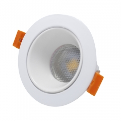 Cob Recessed Ceiling Adjustable Downlight Gu10 Aluminum Mr16 Anti Glare Round Spotlight 90Mm Led Down Light Housing