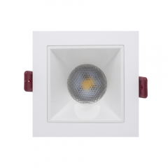 Indoor Modern Square Celling Mr16 Aluminum Downlight Adjustable Anti-Glare Down Light Fitting Gu10 Recessed Spotlight