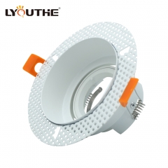 Hot sale round led trimless iron downlight trimless Recessed Office Lighting Led Downlight