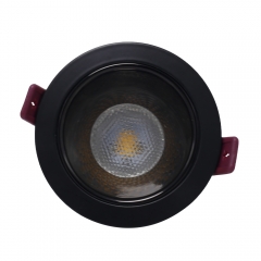 Led Ceiling Recessed Aluminum Gu10 Downlight With 75Mm Cut Out Cob Round Anti-Glare Down Light Frame