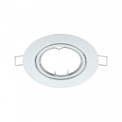 White classic round GU10 MR16 adjustable iron downlight fixtures