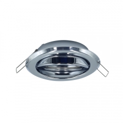 Wholesale traditional round adjustable iron metal plated embedded downlights housing