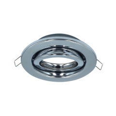 Round ultra slim adjustable recessed steel gu10 downlights frame