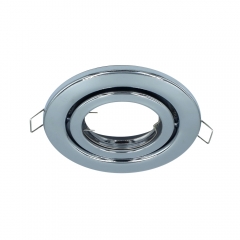 Round ultra slim adjustable recessed steel gu10 downlights frame
