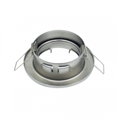 Round adjustable iron gu10 mr16 80mm diameter stand nickel downlights fixtures