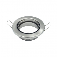 Round adjustable iron gu10 mr16 80mm diameter stand nickel downlights fixtures