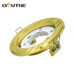 Traditional led ceiling down light GX53 lighting housing gold downlight base fixture