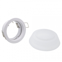 Indoor round acrylie ring ceiling recessed aluminum gu10 down lights fixtures