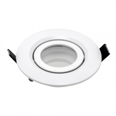 White Black round adjustable angle IP65 die casing aluminum recessed waterproof downlights