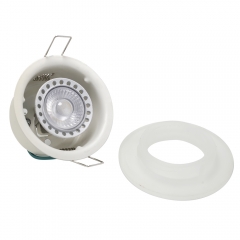 Modern round Acrylic ring anti glare recessed gu10 iron downlights fixtures