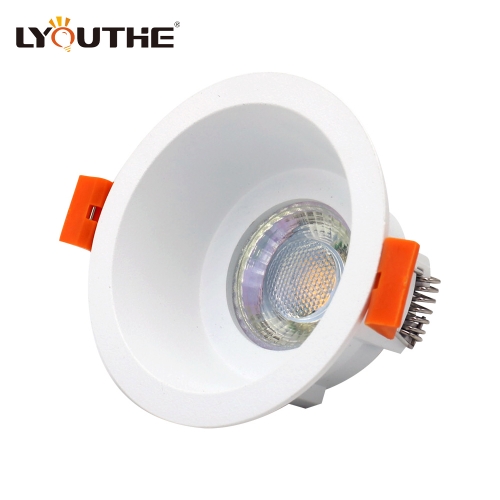 High quality anti glare die casting aluminum housing MR16 GU10 recessed downlight with 75mm cut out