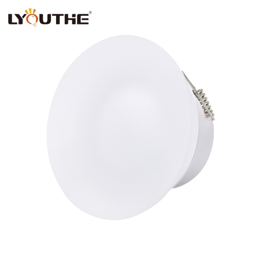 Indoor round acrylie ring ceiling recessed aluminum gu10 down lights fixtures