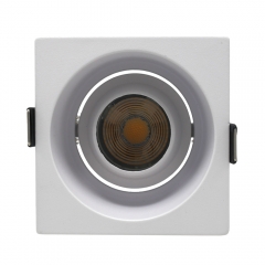 Bedroom Downlight Ceiling Recessed Light Die Casting Housing Parts Mr16 Square Led Cob Anti Glare Spotlight