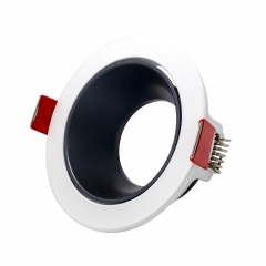 MR16 GU10 die-casting aluminum embedded adjustable anti glare white round downlight fixtures