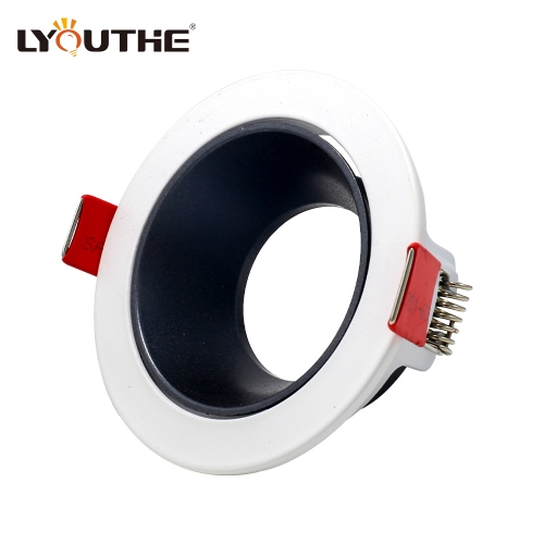 MR16 GU10 die-casting aluminum embedded adjustable anti glare white round downlight fixtures