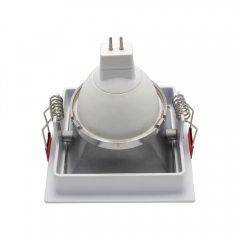 Hot sales square aluminium alloy adjustable ceiling anti glare down lights fitting