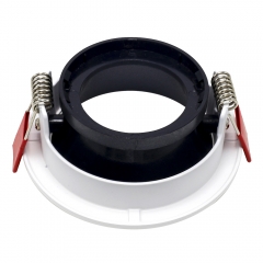 MR16 GU10 die-casting aluminum embedded adjustable anti glare white round downlight fixtures