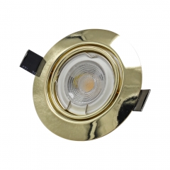 White gold GU10 MR16 iron adjustable round IP20 90mm halogen downlight fixtures for hotel