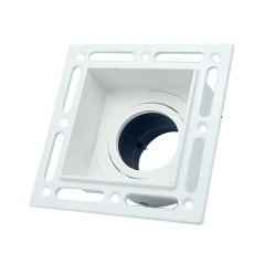 Aluminium Trimless Recessed Indoor Hotel Square Downlight Fixture