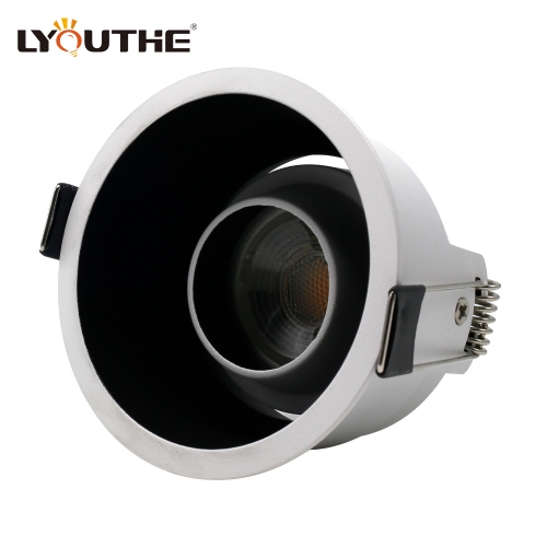 Indoor Lighting Ceiling Downlight White Die Cast Gu10 Down Light Housing Round Recessed Anti-Glare Led Spotlight