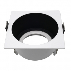 Hotel Recessed Anti-Glare Spotlight Mr16 Square Downlights Deep Hole Aluminium Ceilling Led Downlight Fixtures