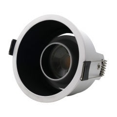 Indoor Lighting Ceiling Downlight White Die Cast Gu10 Down Light Housing Round Recessed Anti-Glare Led Spotlight