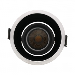 Indoor Lighting Ceiling Downlight White Die Cast Gu10 Down Light Housing Round Recessed Anti-Glare Led Spotlight