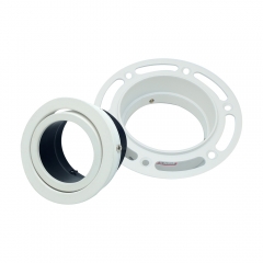 Trimless Aluminium GU10 MR16 Fittings Recessed Round Downlight Fixture