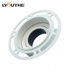 Trimless Aluminium GU10 MR16 Fittings Recessed Round Downlight Fixture