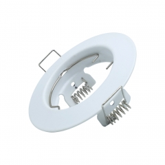 GU10 White round fixed iron spot lights embedded MR16 downlights frame for indoor