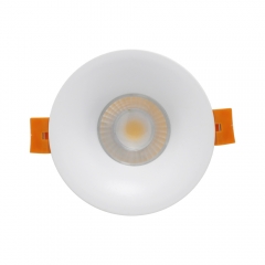 Gold supplier Iron round gu10 mr16 fixed angle recessed black white antiglare downlights