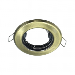 Round 85mm gu10 mr16 recessed fixed angle ceiling white down lights fitting