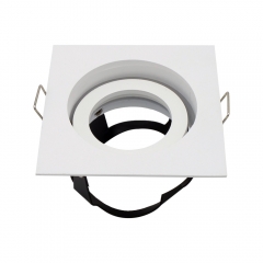 Round aluminum alloy gu10 mr16 white 360 degrees rotatable downlights fixtures