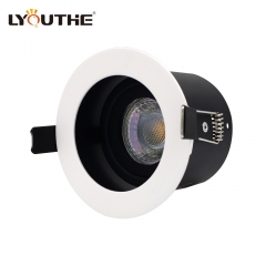 Indoor adjustable recessed MR16 spot lights white GU10 aluminum alloy 95mm round downlights